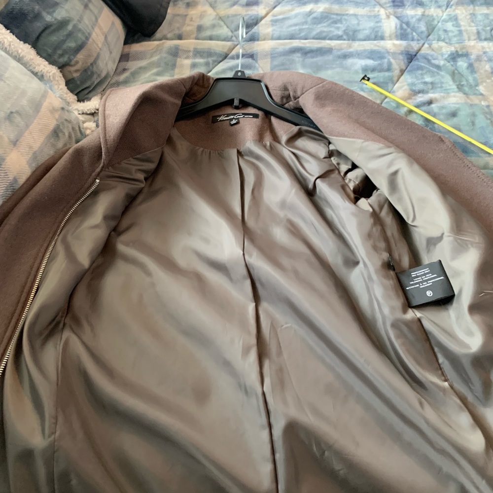 Kenneth Cole Tan Wool coat. size 8 NWT - Picture 12 of 14